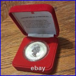 Canada 2002 Silver Maple Leaf $5 Coin Horse Privy Mark. 9999 31.39g