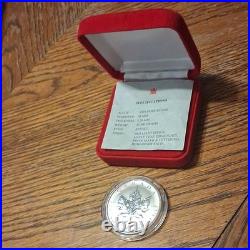 Canada 2002 Silver Maple Leaf $5 Coin Horse Privy Mark. 9999 31.39g
