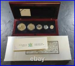 Canada 2003 Maple Leaf 15th Anniversary Hologram Set + Box/Coa Fun Silver Set