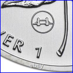 Canada 2009 London Tower Bridge Privy Mark $5 1 Oz Pure Silver Maple Leaf SML