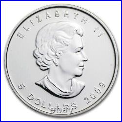 Canada 2009 London Tower Bridge Privy Mark $5 1 Oz Pure Silver Maple Leaf SML
