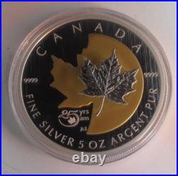 Canada 2013 Maple Leaf $50 Fine Silver Proof 5oz Coin Box & COA Edition No 0029