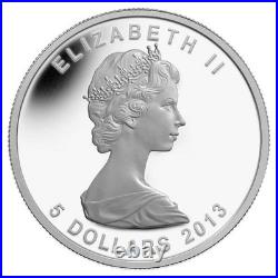Canada 2013 SILVER MAPLE LEAF 25th Anniversary $5 1 Oz Gold Plating in FULL OGP
