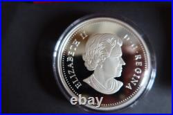 Canada 2014 $50 Proof Relief Maple Leaves, Fine (0.999) Silver, Low Limit, Exc