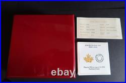 Canada 2014 $50 Proof Relief Maple Leaves, Fine (0.999) Silver, Low Limit, Exc