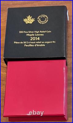 Canada 2014 5oz Silver Maple Leaf $50 Silver