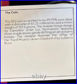 Canada 2014 5oz Silver Maple Leaf $50 Silver