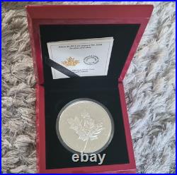 Canada 2014 Maple Leaf $50 999 Silver Proof High Relief 5oz Coin Box