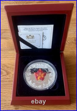 Canada 2016 5oz Silver Maple Leaf 999.9 Proof Limited Edition COA