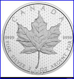 Canada 2017'Iconic Maple Leaf Canada 150' Matte-Proof $10 2 oz Silver Coin