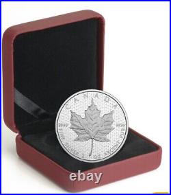 Canada 2017'Iconic Maple Leaf Canada 150' Matte-Proof $10 2 oz Silver Coin