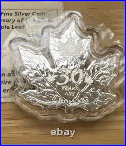 Canada 2018 $20 Fine Silver Coin 30th Anniversary of the Silver Maple Leaf