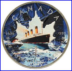 Canada 2020 Maple Leaf 5 Dollars Titanic Colored 1 Oz Silver. 999 Canada 2020 Maple Leaf 5 Dollars Titanic Colored 1 Oz Silver. 999