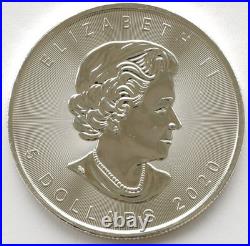 Canada 2020 Maple Leaf 5 Dollars Titanic Colored 1 Oz Silver. 999
