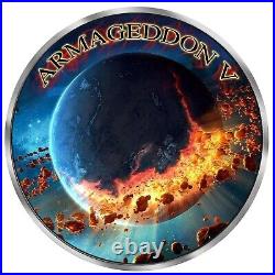 Canada 2022 $5- Grim Reaper Armageddon V Maple Leaf- 1 Oz Silver Coin