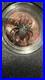 Canada 2022 5$ Maple Leaf- red Spider 1 Oz Silver Coin Bejeweled Insert Rare