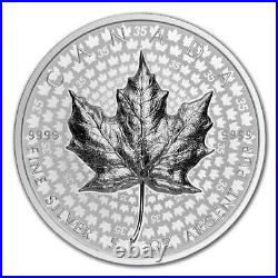 Canada 2023 5oz'Ultra High Relief Maple Leaf' Reverse-Proof $50 Silver Coin