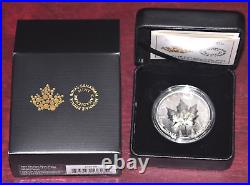 Canada 2024 Silver Maple Leaf UHR 1 oz. $20 Ultra High Relief. 9999 pure Forest