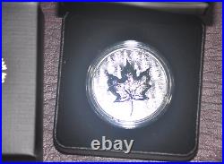 Canada 2024 Silver Maple Leaf UHR 1 oz. $20 Ultra High Relief. 9999 pure Forest