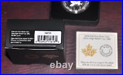 Canada 2024 Silver Maple Leaf UHR 1 oz. $20 Ultra High Relief. 9999 pure Forest