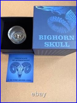 Canada 2025 $5 Maple Leaf Bighorn Skull 1 oz Silver Coin