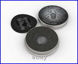 Canada 2025 $5 Maple Leaf Black Spider 1 oz Silver Coin with Bejeweled Insert