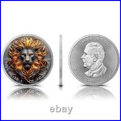 Canada 2025 Maple Leaf 1 oz silver coin- Stone Zodiac Leo Canada 2025 Maple Leaf 1 oz silver coin- Stone Zodiac Leo