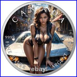 Canada 2025 Maple Leaf -Need a Ride Edition 1 oz Colorised Silver Art Coin Canada 2025 Maple Leaf -Need a Ride Edition 1 oz Colorised Silver Art Coin