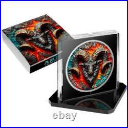 Canada 2025 Maple Leaf -Stone Zodiac Aries Edition 1 oz Colorised Silver Coin