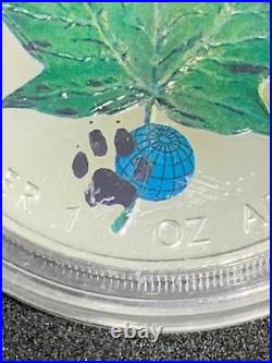 Canada 4 x 5$ 2002 Maple Leaf Four Seasons Set, 4 Oz Silver Case & COA