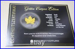 Canada $5 2015 Silver 1 Oz F#6414 Maple Leaf Gold-Black