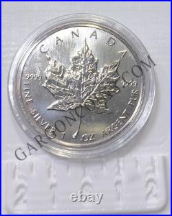 Canada 5 Dollars 1989 1 Ounce Pure Silver Maple Leaf