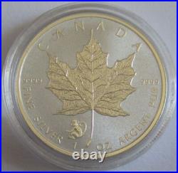 Canada 5 Dollars 2016 Maple Leaf Lunar Monkey Privy 1 Oz Silver