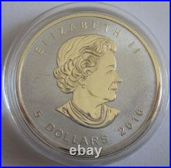 Canada 5 Dollars 2016 Maple Leaf Lunar Monkey Privy 1 Oz Silver