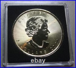 Canada 5 Dollars 2020 Silver 1 oz F#7387 Maple Leaf Rhodium and Gold Plated