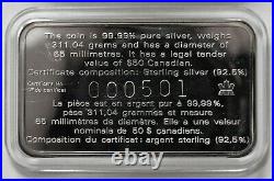 Canada 50 Dollar 1998 10 Years Maple Leaf, Stamp Gloss, 10 ounces of silver