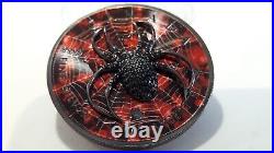 Canada Bejeweled Black Spider 1oz Silver Maple Leaf Swarovski Crystals 100pcs