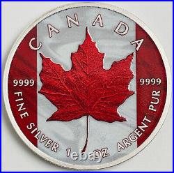 Canada Flag Colorized Edition Silver 2022 1 oz. 9999 Pure Silver Coin