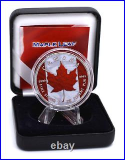 Canada Flag Colorized Edition Silver 2022 1 oz. 9999 Pure Silver Coin