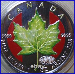 Canada Maple 5 Dollars 2000 Silver 1 oz F#5730 Privy Fireworks-Spring-Spring
