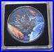 Canada Maple 5 Dollars 2021 Silver 1 oz F#4589 BU Glowing Galaxy III colored