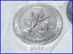 Canada Maple Leaf 1.5 oz Silver 2015 Silver Coin Excellent Canada Silver 2 Pieces