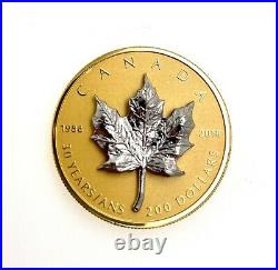 Canada Maple Leaf 200 Dollars 1988 2018 999 Fine Gold Gold Ounce
