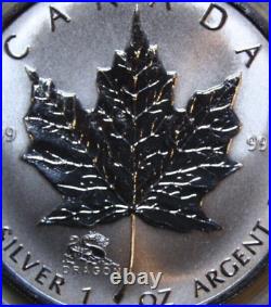 Canada Maple Leaf 5 Dollar 2000 Silver 1 OZ F #5357 Reverse Proof Privy Dragon