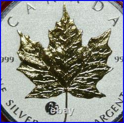 Canada Maple Leaf 5 Dollars 2012 1 Oz F#5028 Reverse Proof Privy Mark Fab 15