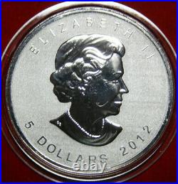 Canada Maple Leaf 5 Dollars 2012 1 Oz F#5028 Reverse Proof Privy Mark Fab 15