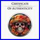 Canada Maple Leaf Silver Coin Colored Mexican Skeleton 1oz Very Rare Price