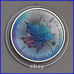 Canada Maple leaf 1 oz toning Silver coin Toned by Gump NO. 20230615 11