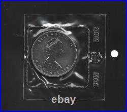 Canada/USA Maple Leaf/Silver Eagle 1987-89 Silver 1 oz 999.9 Silver Bullion Coin