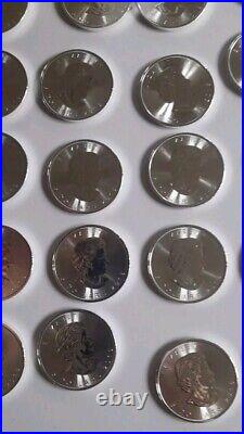 Canadian Maple Leaf 2020 1oz 9999 Silver Bullion Coins Full Tube Lot1